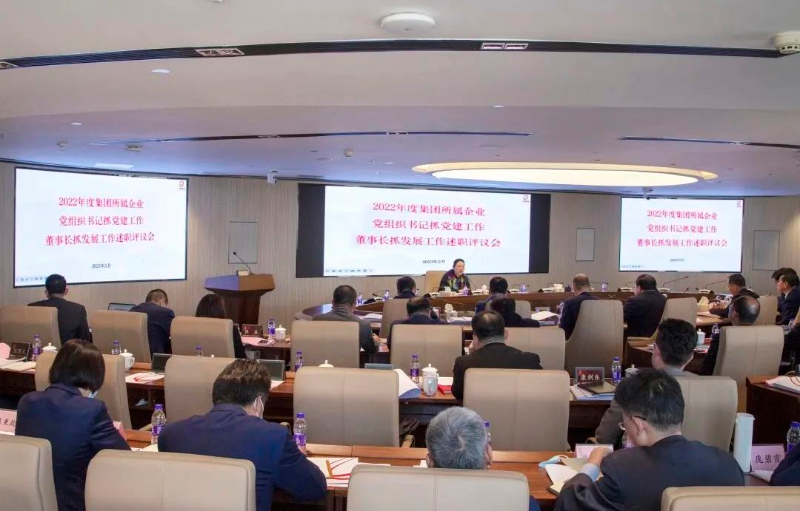 廣新集團召開2022年度所屬企業黨組織書記抓黨建工作述職評議會